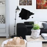 Acryldeko Karte Iberische Halbinsel 