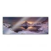 Tableau en verre acrylique Cuadrado - On Golden Pond - Panorama 