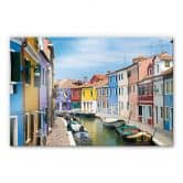 Acrylglasbild Farbenfrohes Venedig 