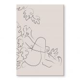 Acrylglasbild 1X Studio - Nackte Frau in der Natur 