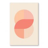Acrylglasbild Geometrische Formen in Orange-rosa - 1X Studio 