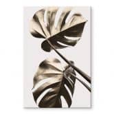Acrylglasbild 1X Studio - Goldene Monstera 