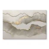 Acrylglasbild Abstrakte Landschaft mit Metallicfarben - Alma 