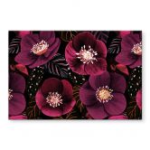 Acrylglas bloesempracht in paarse tinten - Anijs illustratie 