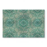 Akrylbillede Mandala Boho guld-grøn - Bloomery Decor 