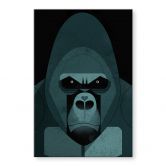 Acrylglasbild Gorilla - Braun 