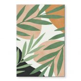 Tableau en verre acrylique Branches abstraites au look tropical - Costa 