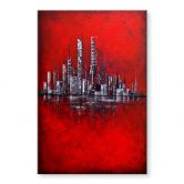 Acrylglasbild Fedrau - Rot 