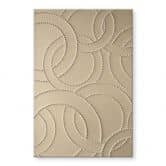 Acrylglas met vormen - Abstracte ringen beige - Grande 