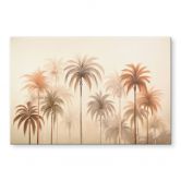 Tableau sur verre acrylique Paysage tropical avec palmiers - Haase 