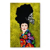 Acrylglasbild Frau mit Schmetterling im Haar - Hülya 