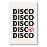 Acrylglasbild Retro Disco Vibes Typografie - Kerr-Dineen 