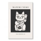 Tableau en verre acrylique Maneki Neko - Le chat porte-bonheur - KsanaKalpa 