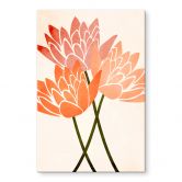 Tableau sur verre acrylique Fleurs de lotus colorées - Kubistika 