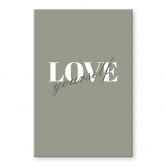 Acrylglasbild Love yourself 