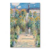 Tableau en verre acrylique Monet - Le jardin de Monet à Vétheuil 