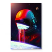 Acrylglasbild Astronaut mit Blick auf die Erde - Nicebleed 