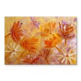 Acrylglasbild Goldener Blütenrausch | Florale Wandkunst - Pomata 