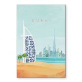 Acrylglasbild Strand von Dubai - Burj Al Arab - Rivers 