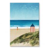Tableau en verre acrylique Vacances à la mer avec vue sur les dunes - Rivers 