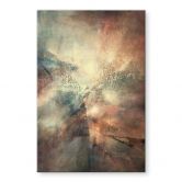 Acrylglasbild Abstrakter Nebel im Goldlicht - Schmucker 