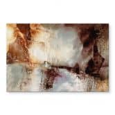 Acrylglasbild Goldene Spuren im Nebellicht - Schmucker 