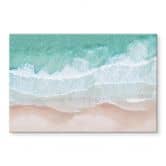 Acrylglasbild Sanfte Wellen am Strand - Sisi & Seb 