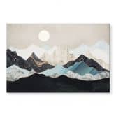 Acrylglas foto Rustig berglandschap bij schemering - SpaceFrog Designs 