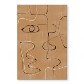 Acrylglasbild The Miuus Studio - Abstraktes Gesicht 