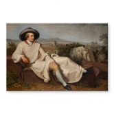 Acrylglasbild Tischbein - Goethe in der römischen Campagna 