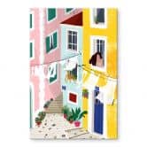 Plexiglas Illustratie van zomerse huizen - Tomljanovic 