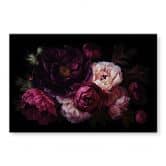 Tableau sur verre acrylique Bouquet de fleurs avec pivoines - UN Designs 