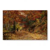 Tableau en verre acrylique Wisinger-Florian - Fallendes Laub 