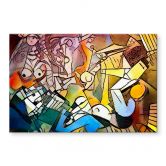 Tableau sur verre acrylique Zamart - Hommage à Picasso - Les femmes 