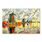 Acrylglasbild Zamart - Kandinsky trifft Niederlande Windmühlen 