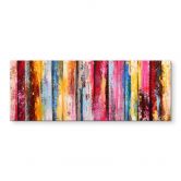Acrylglasbild Bunte Streifenmalerei - Fedrau - Panorama 