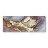 Acrylglasbild Edle Strukturen in Gold und Violett - Shelest - Panorama 