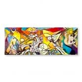 Acrylglasbild Zamart - Hommage an Picasso - Chaos - Panorama 