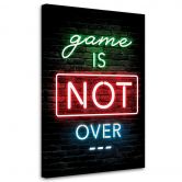 Leinwandbild, Inschrift für Spieler Neonspiele 