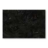 Wandbild Abstrakte Linien Schwarz-gold - Amini - Alu-Dibond 
