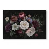 Wandbild Blumen Stillleben im Redouté-Stil - Bloomery Decor - Alu-Dibond 