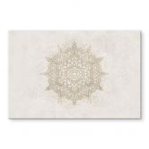Billede Boho ornament i hørlook - Bloomery Decor - aluminium dibond 
