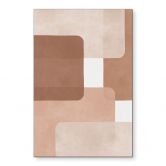 Wanddecoratie Boho abstractie in beige-bruin - Costa - Alu-Dibond 