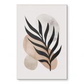 Wandbild Botanische Silhouette mit kunstvoller Geometrie - Costa - Alu-Dibond 