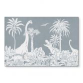 Wandbild Im Land der Dinosaurier - Blau - Kikki Belle - Alu-Dibond 