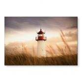Wandbild Leuchtturm an der Küste von Sylt - Eisenmann - Alu-Dibond 