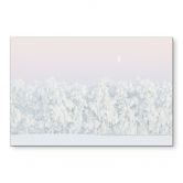 Wandbild Verschneiter Winterwald mit Mond - EMELIEmaria - Alu-Dibond 