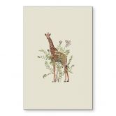 Wandbild Florale Giraffe - Frida Floral Studio - Alu-Dibond 