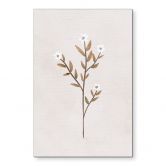 Wandbild Blumen Illustration - Vergissmeinnicht - Goed Blauw - Alu-Dibond 
