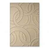 Wandbild Abstrakte Ringe beige - Grande - Alu-Dibond 